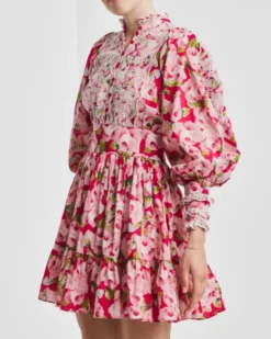 Cotton Slub Mini Dress Romace