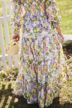 Cotton Slub Skirt Summer Lilacs