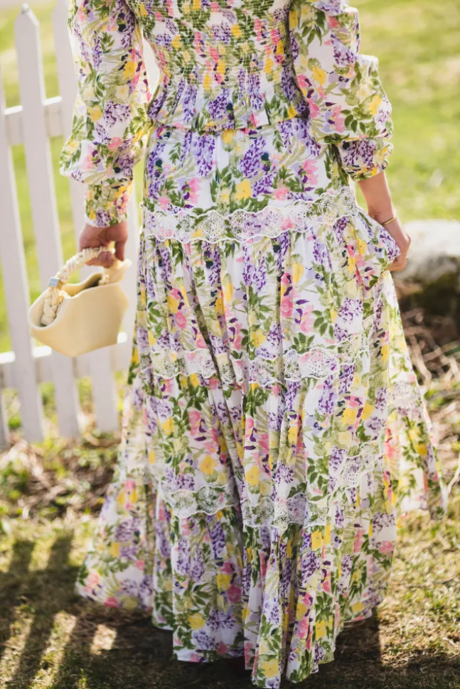 Cotton Slub Skirt Summer Lilacs
