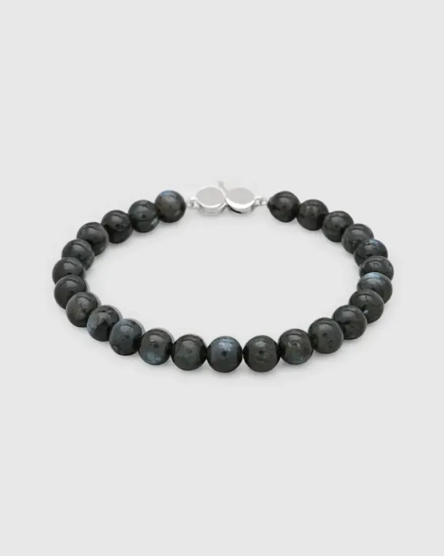 Cove Bracelet Black Larvikite