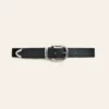 Crubel Belt Black Silver