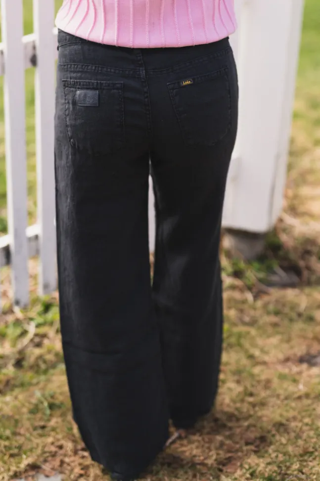 Culotte Linen Colour Black