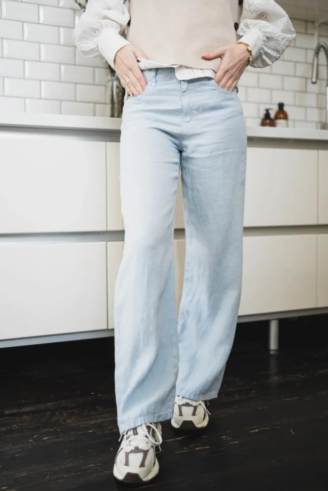 Culotte Linen Summer Pearl Blue