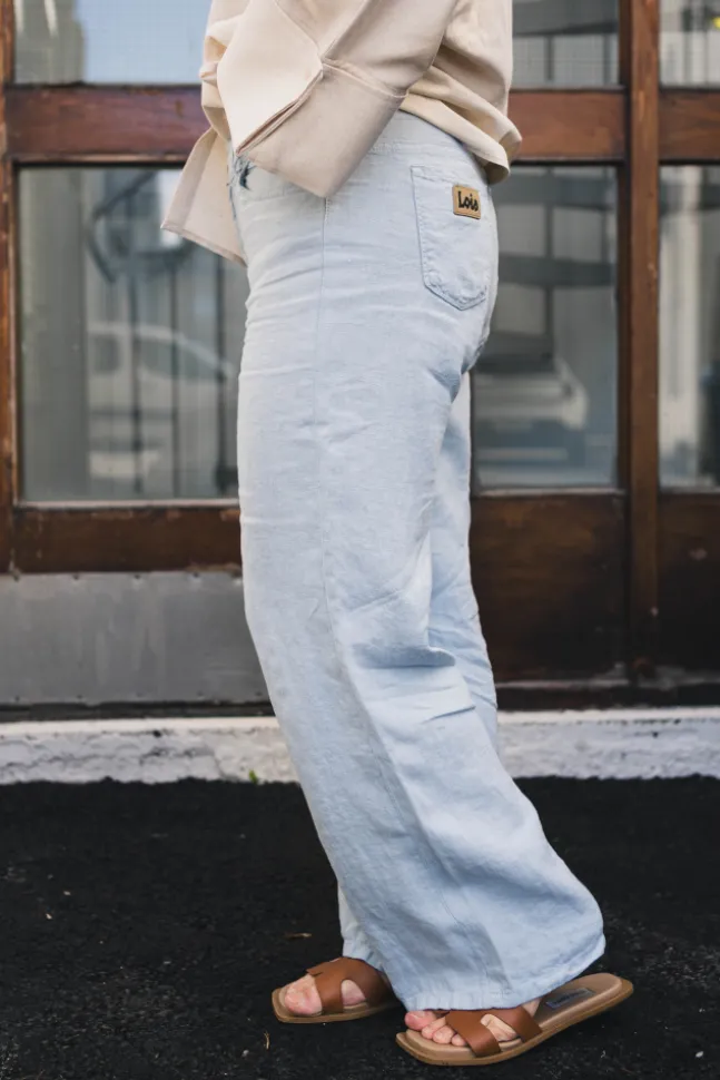 Culotte Linen Summer Pearl Blue