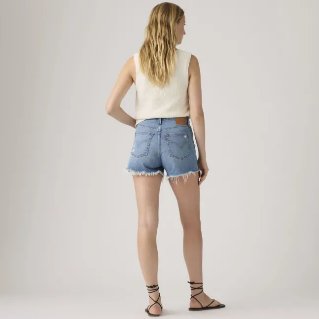 501 Curve Shorts Indigo Worn In