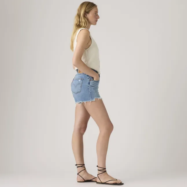 501 Curve Shorts Indigo Worn In
