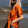 Dagmar Blouse Tangerine