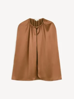 Dallias Satin Cape Latte Brown