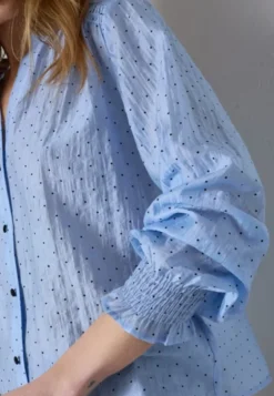 Dally Dot V-Shirt Pale Blue