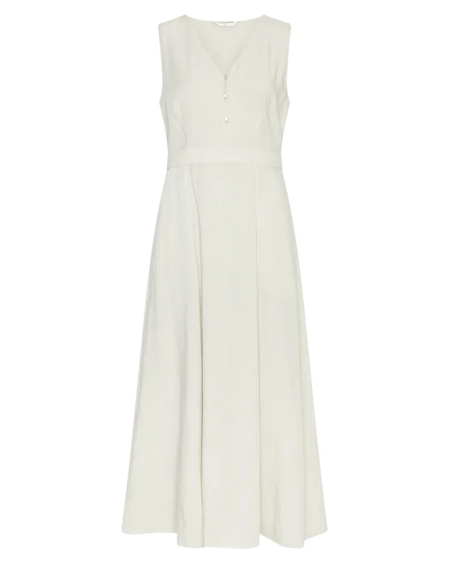 Daria SL V Dress Sand Melange