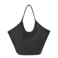 Day Woolen Shoulder Bag Dark Grey Melange
