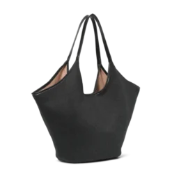 Day Woolen Shoulder Bag Dark Grey Melange