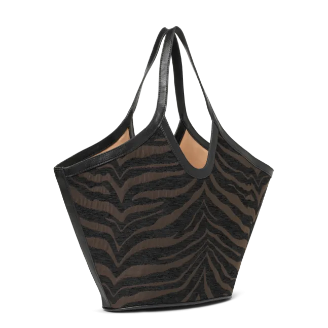 Day Zebra Work Tote Coffee Bean