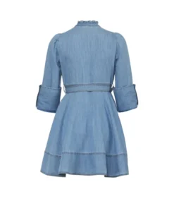 Denim Mini Dress Light Blue