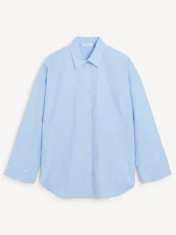 Derris Shirt Blue Iris Stripe Small