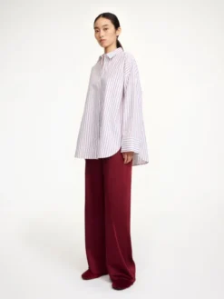 Derris Shirt Cabernet Stripe