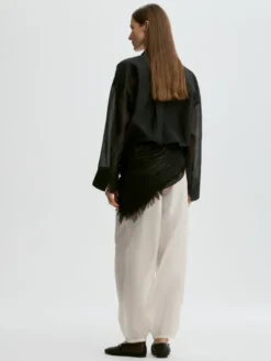 Derris Soft Organza Shirt Black
