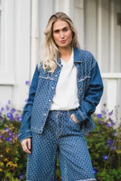 Dharma Jacket Light Wash Blue Denim