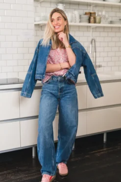 Diana Blurred Blouse Rose