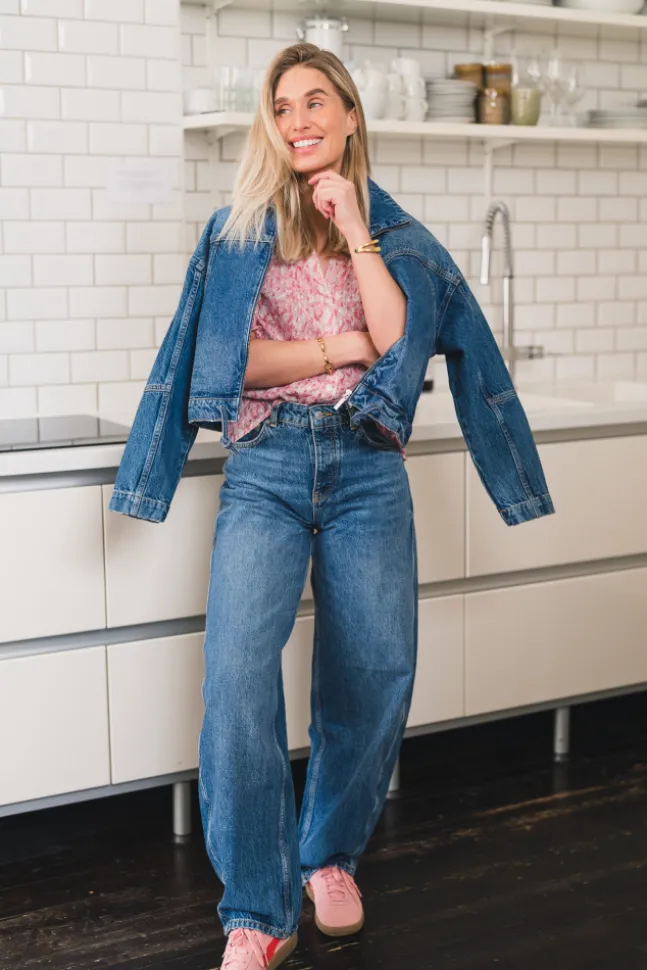 Diana Blurred Blouse Rose