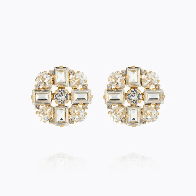 Diora Statement Earrings Crystal