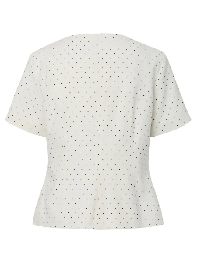 Dotly SS Blazer Star White W. Black Dots