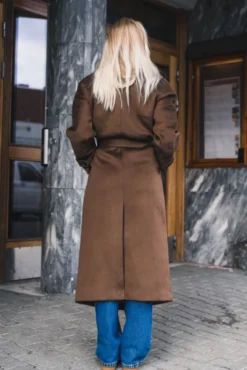 Double Breasted Coat Brown
