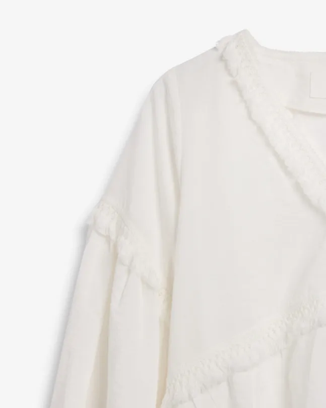 Eden Blouse Linen White