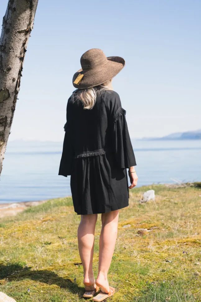 Eden Dress Linen Black