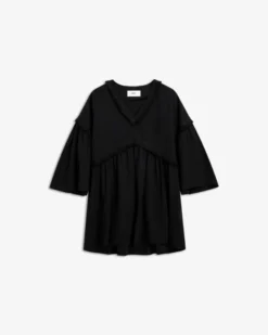 Eden Dress Linen Black