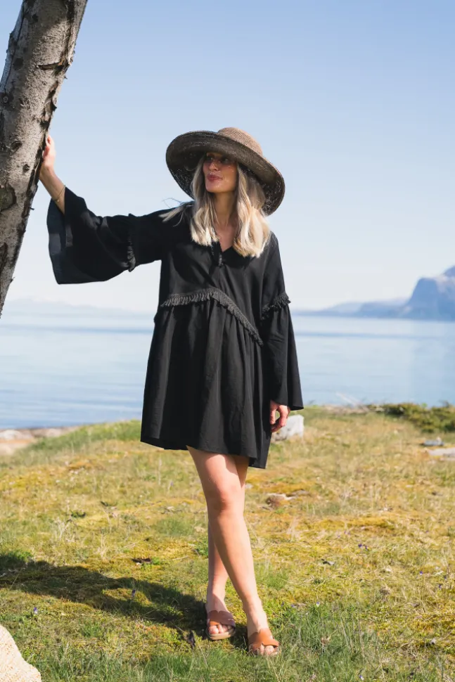 Eden Dress Linen Black