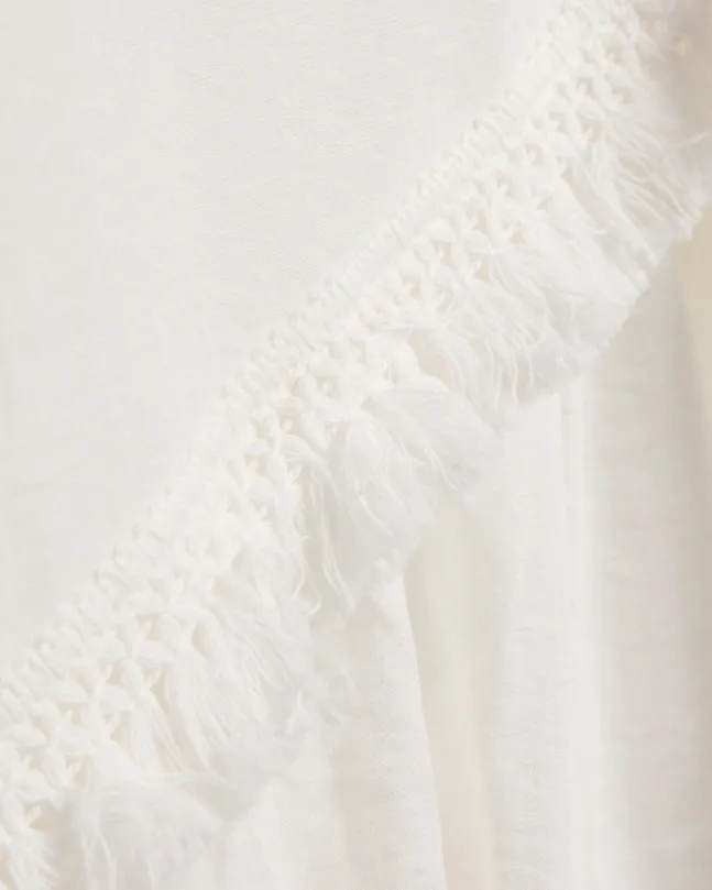 Eden Dress Linen White