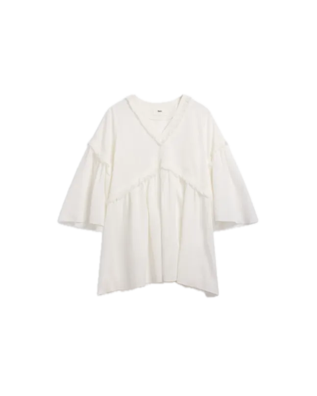 Eden Dress Linen White
