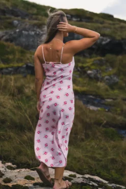 Eila Print Dress Light Pink Mix