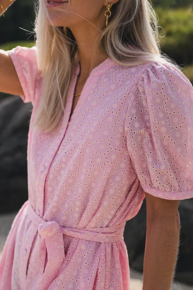 Eivor 2/4 Shirt Dress S Lilac/Aftglow