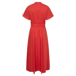 Elara Wrap SS Dress Flame