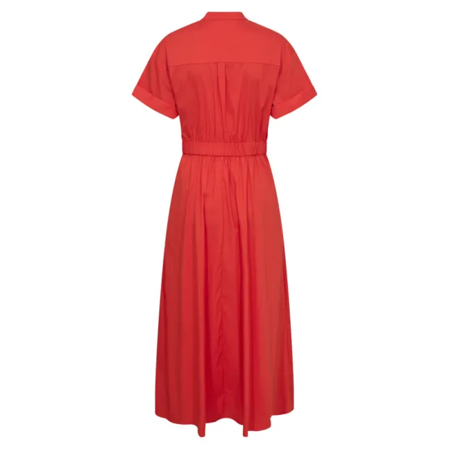 Elara Wrap SS Dress Flame