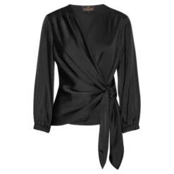 Elena Blouse Semi Rich Black
