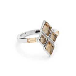 Eleven Signature Ring Silver Citrine