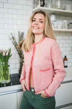 Eliza Nenaya Cardigan STP Fade Rose/Egret