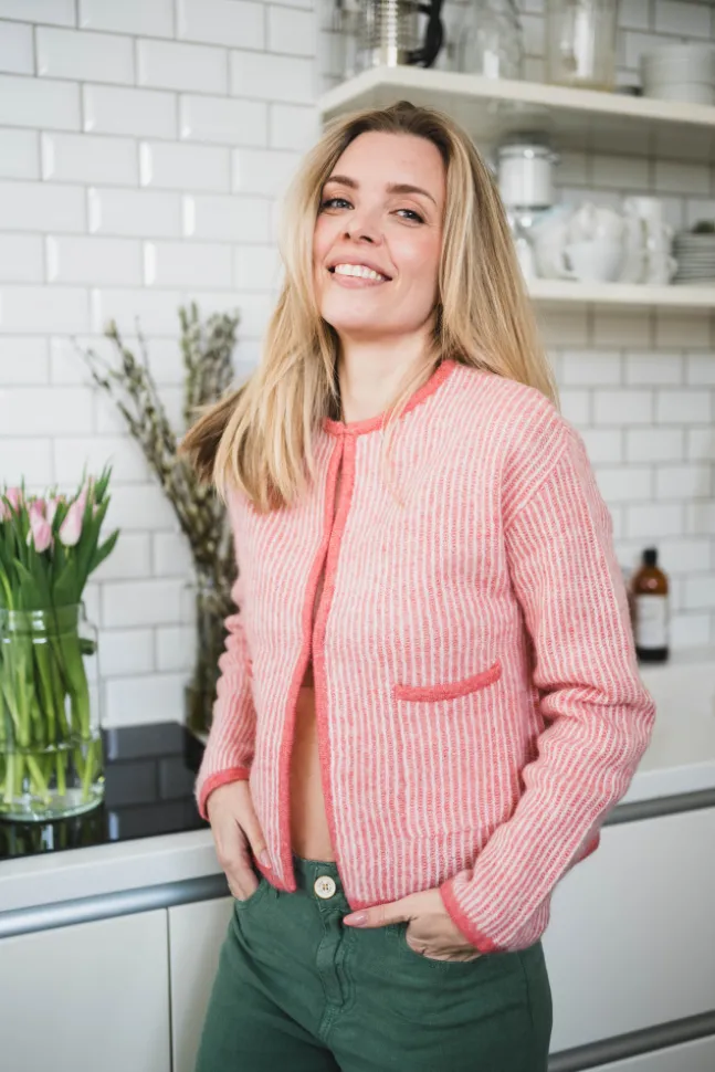 Eliza Nenaya Cardigan STP Fade Rose/Egret