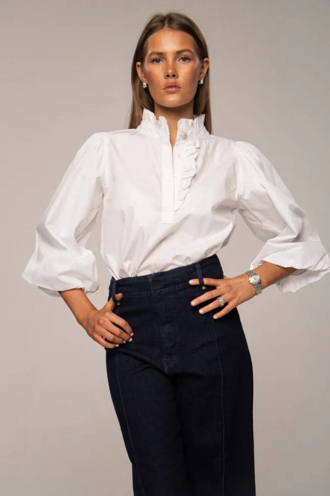 Ella Blouse Sugar White