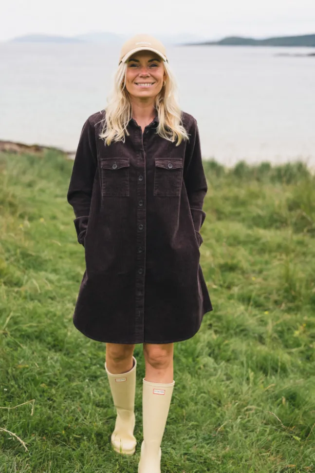 Ella Short Shirt Dress Black Coffee