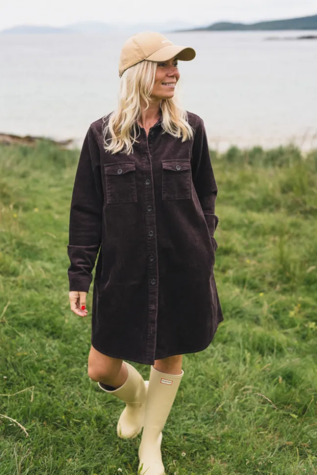Ella Short Shirt Dress Black Coffee