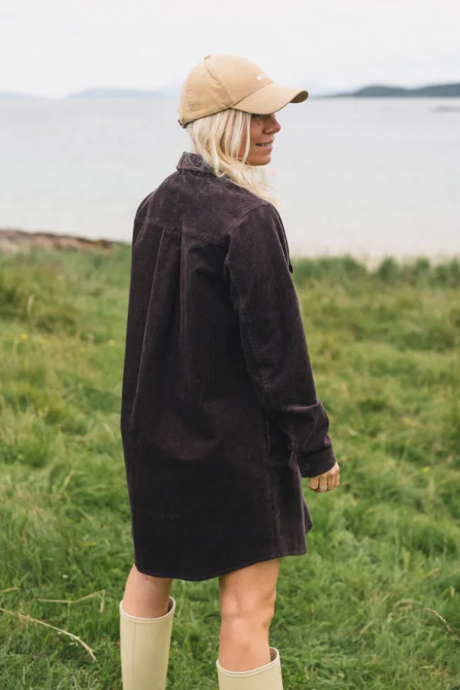Ella Short Shirt Dress Black Coffee
