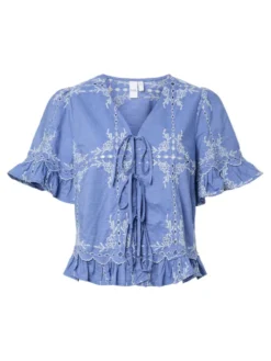 Ellie SS Tie Top Marina W. Star White