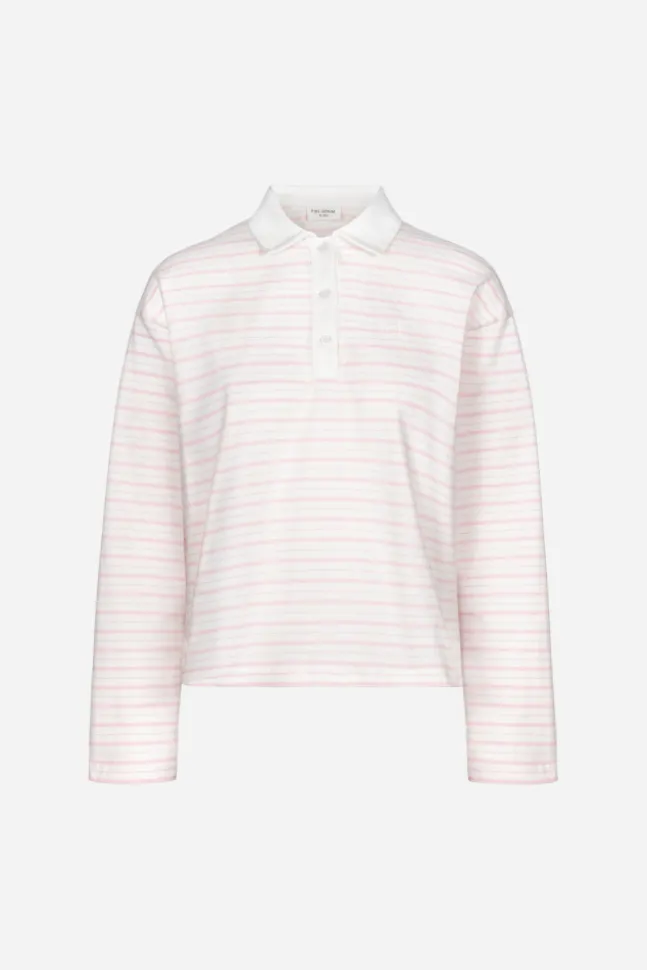 Elmer Polo Shirt Light Pink Stripe