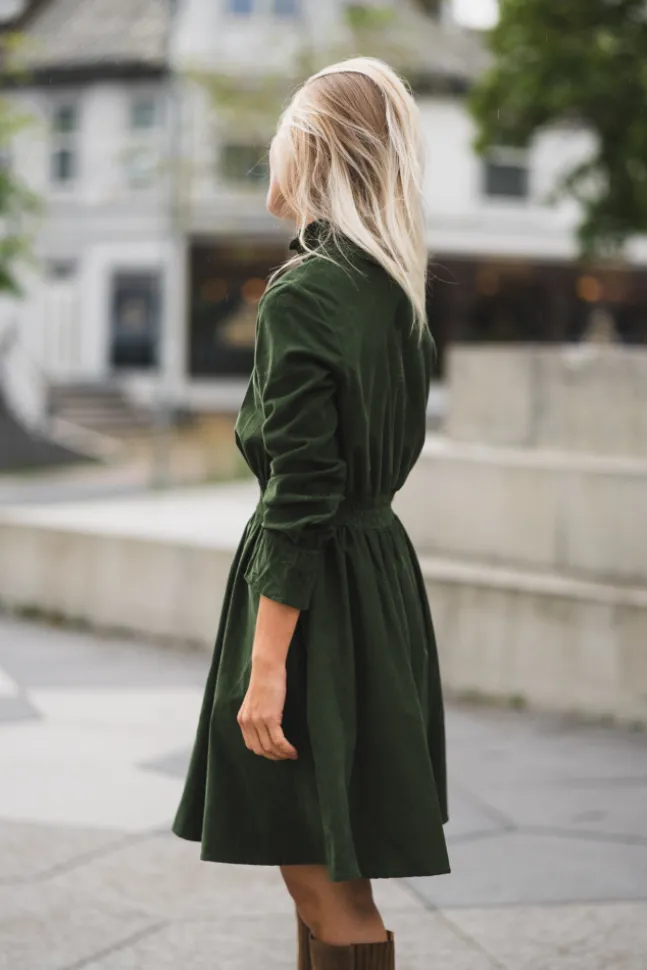 Embrace Dress Moss Green