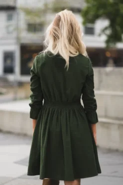 Embrace Dress Moss Green