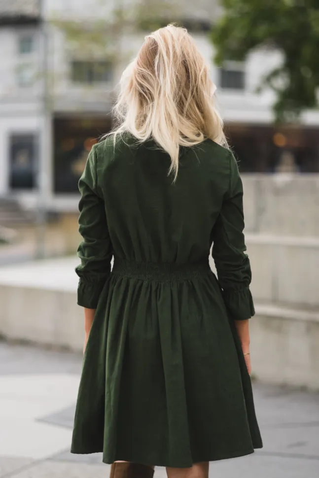 Embrace Dress Moss Green